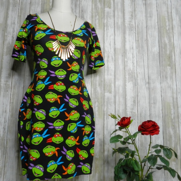Hot Topic Dresses & Skirts - Teenage Mutant Ninja Turtle Body con dress small